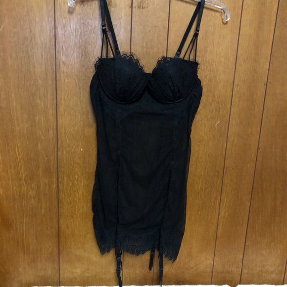 Fredericks of Hollywood garter chemise L - Picture 2 of 8